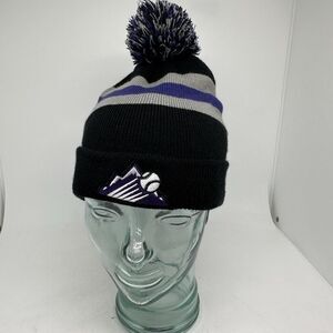 Colorado Rockies Hat Cap Mens One Size Black MLB Baseball Xfinity Knit Beanie
